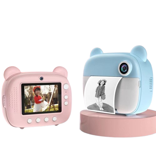 Childrens Instant Print Camera Digital Pink for Preschoolers Childs