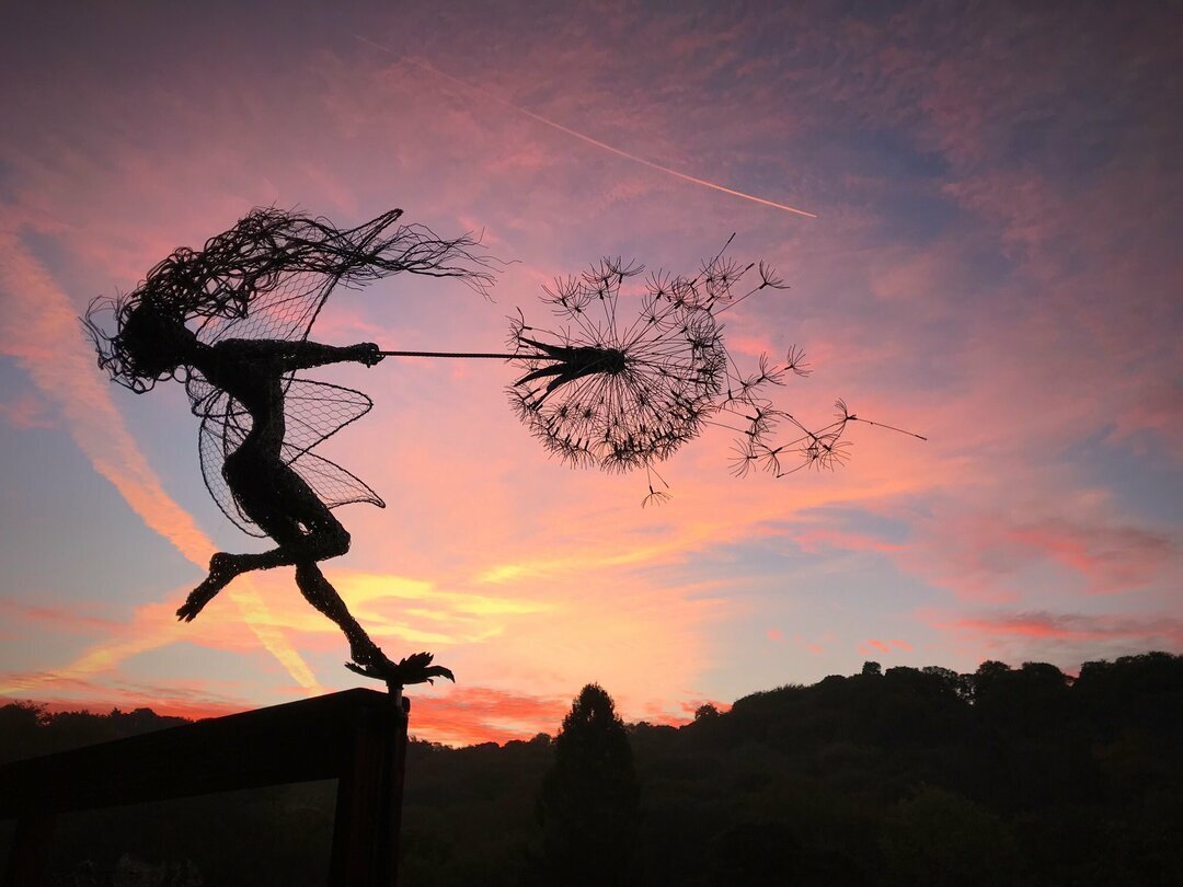 Fairy Steel Garden Sculptures - The Naughty Spirits Are Dancing