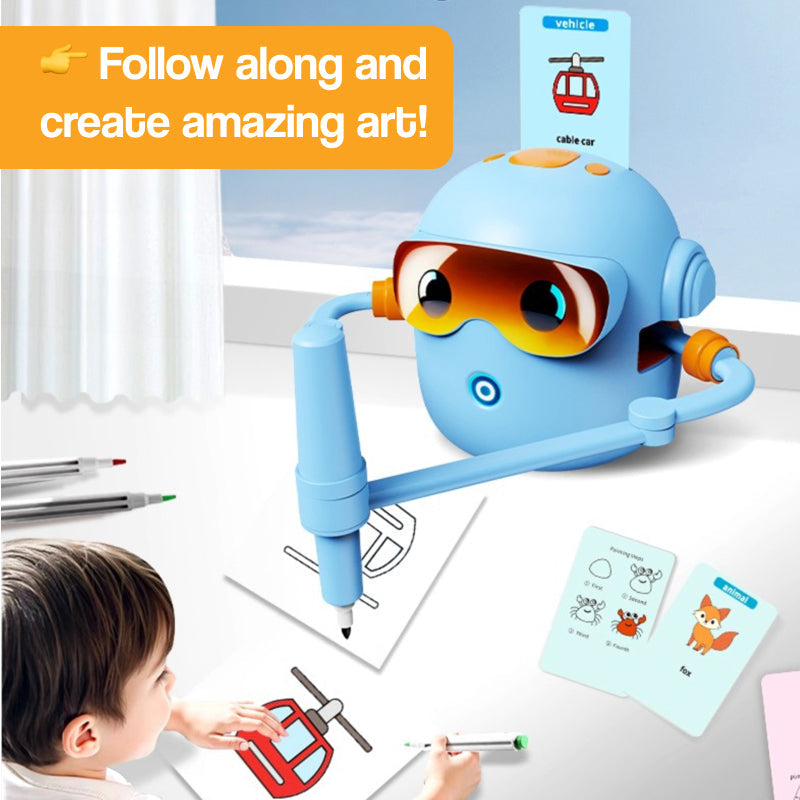 AI Drawing Robot for Kids | Step-by-Step Guidance, Mess-Free & Perfect for Ages 3+