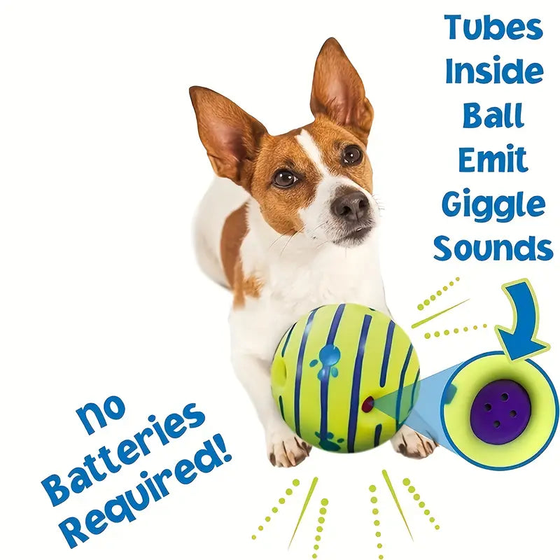 Interactive Dog Toy with Giggle Sounds - Entertaining and Stimulating Playtime for Pets