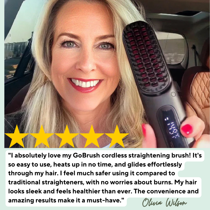 Portable Straightener Brush - GoBrush PRO