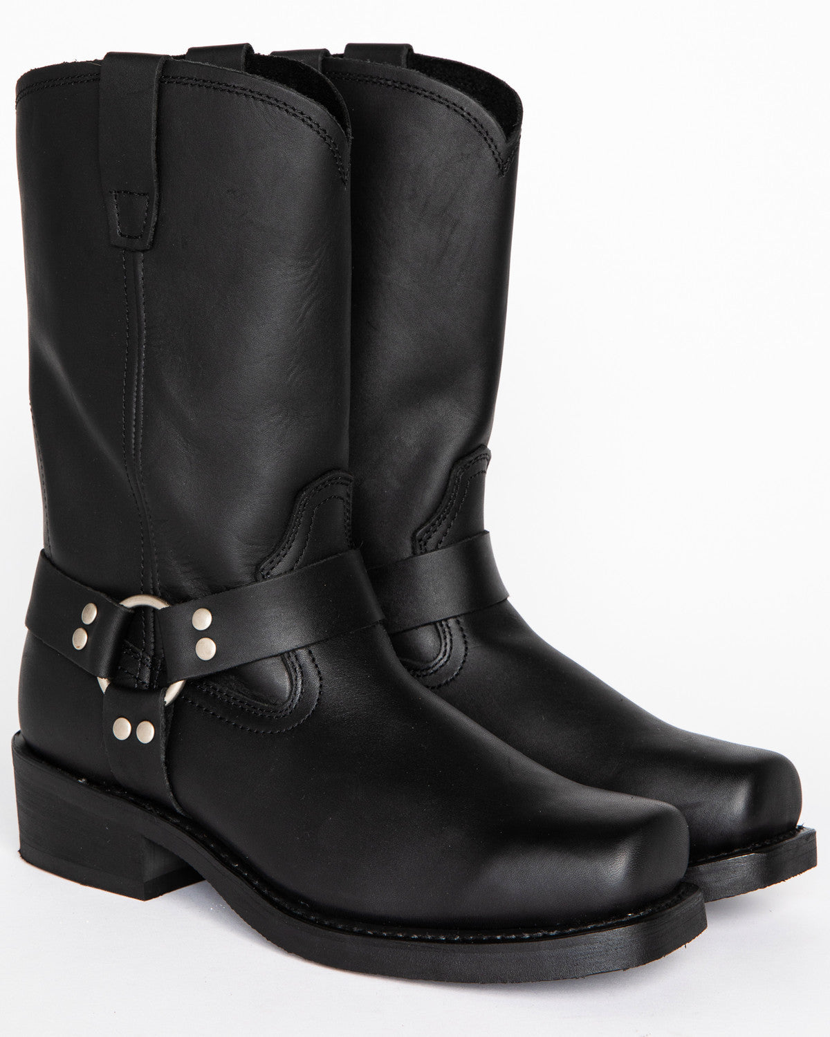 Men's Black Harness Boot - 11 Inch Tall