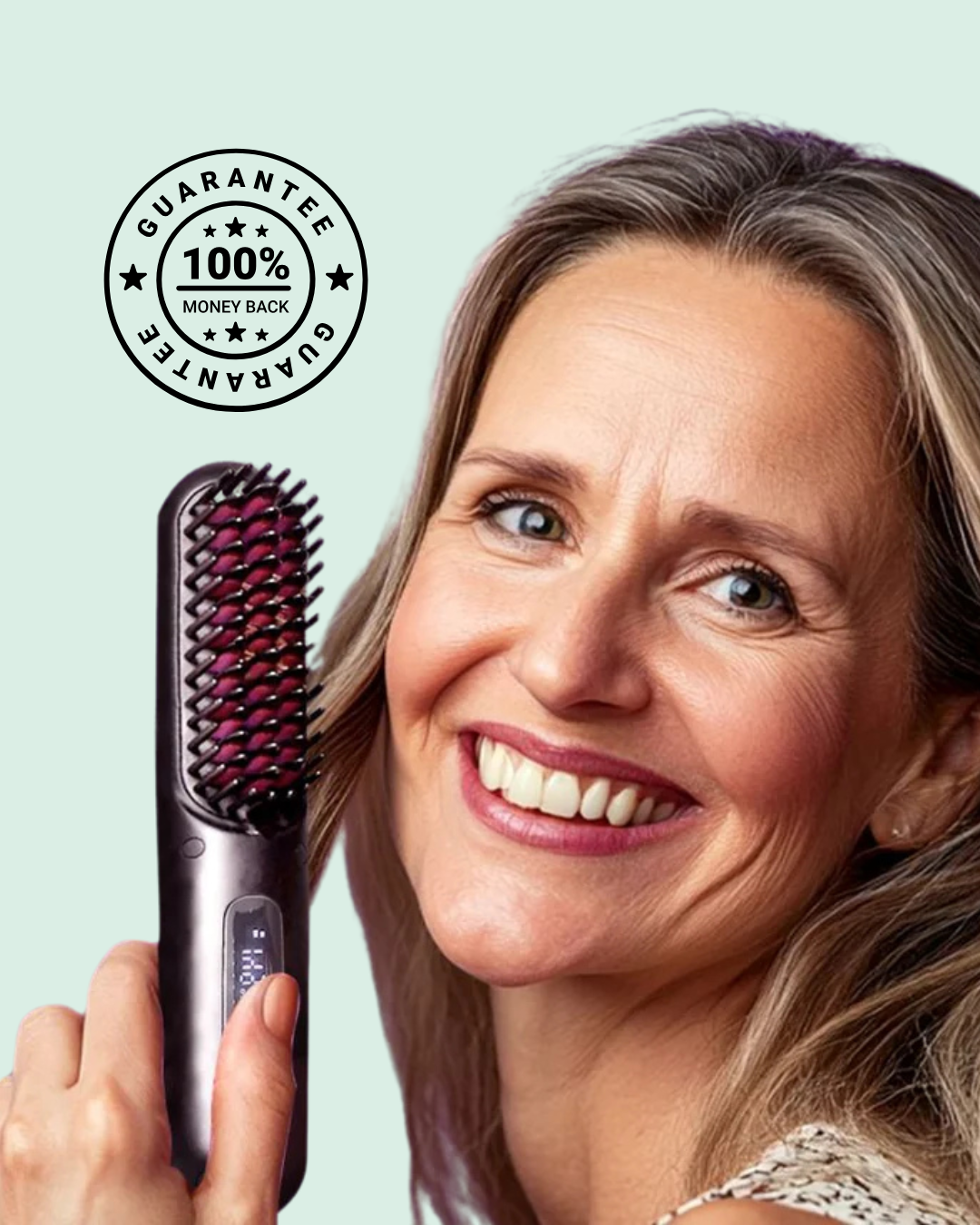 Portable Straightener Brush - GoBrush PRO