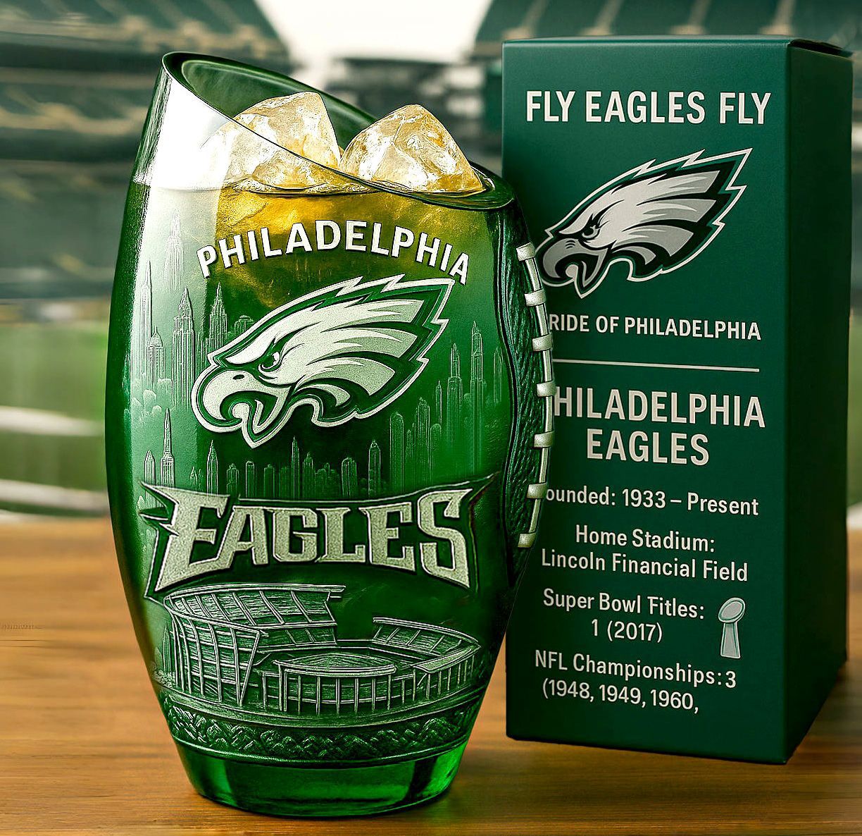 NFL Philadelphia Eagles Glass