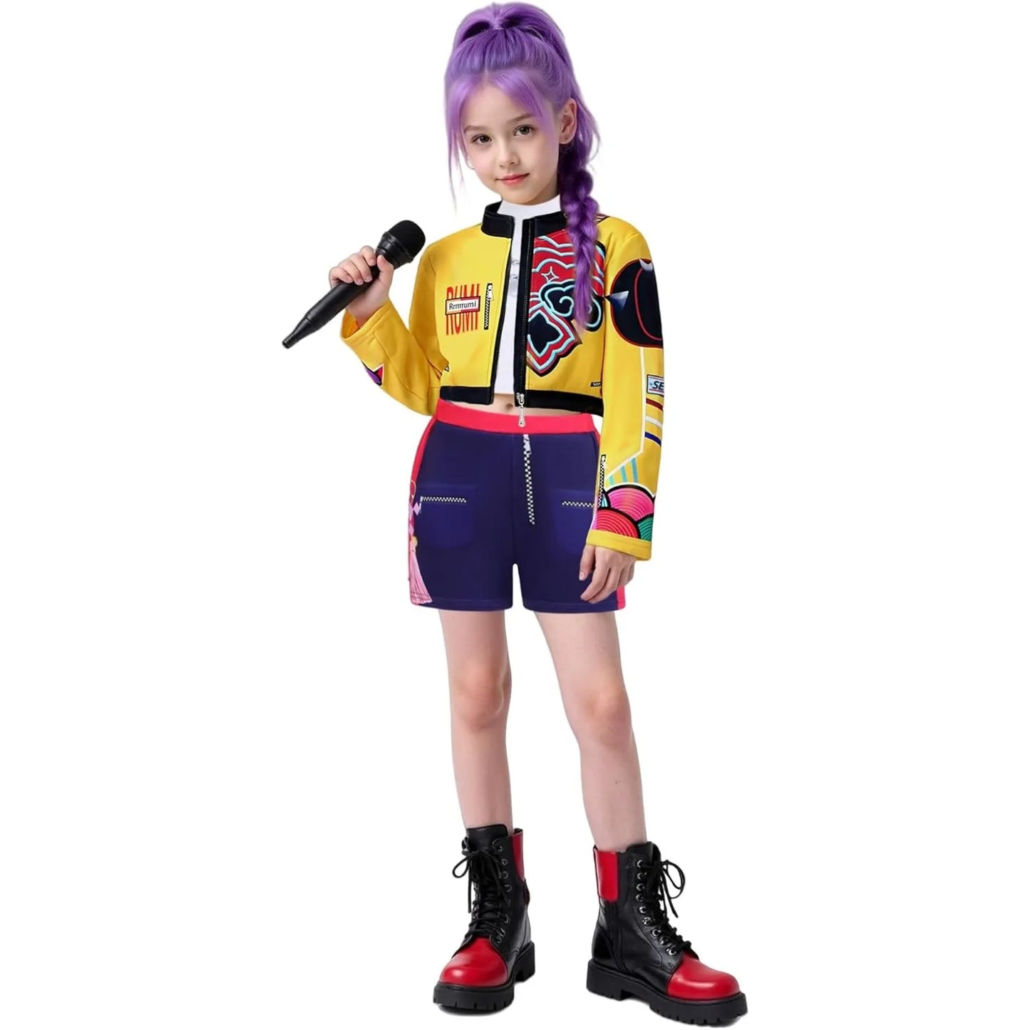 Kpop Rumi Zoey Mira Party Girls Demon Costume Hunters Cosplay Outfit Jacket