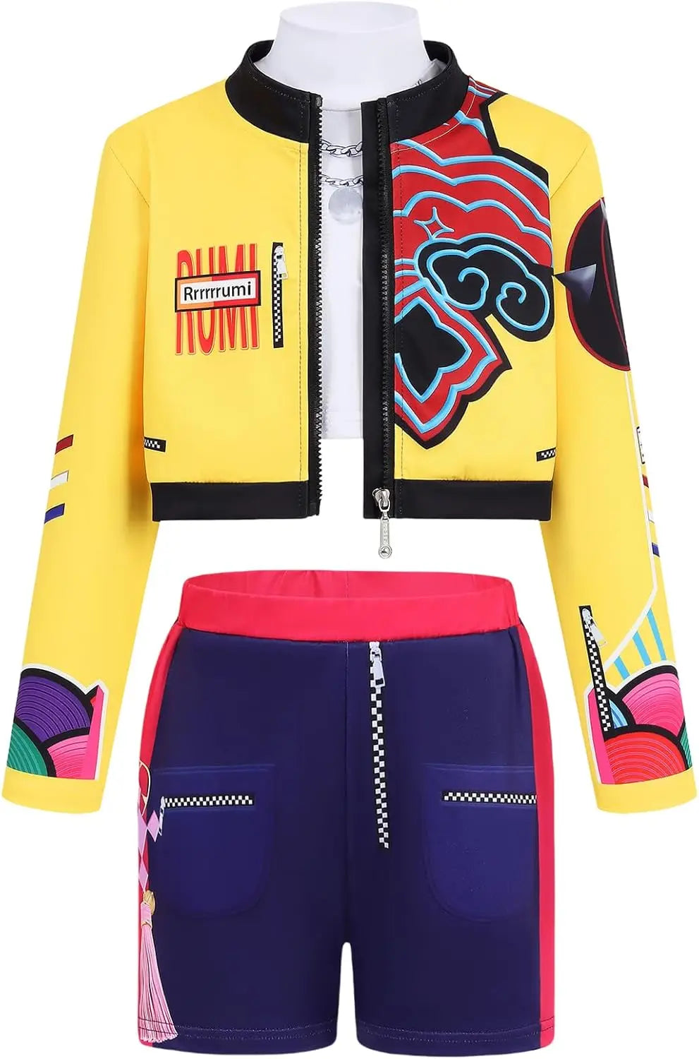 Kpop Rumi Zoey Mira Party Girls Demon Costume Hunters Cosplay Outfit Jacket