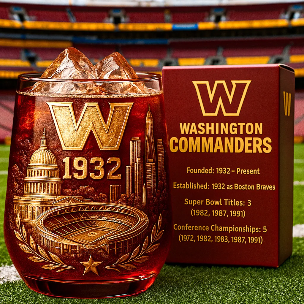 Washington Commanders 1932-2025 Glass