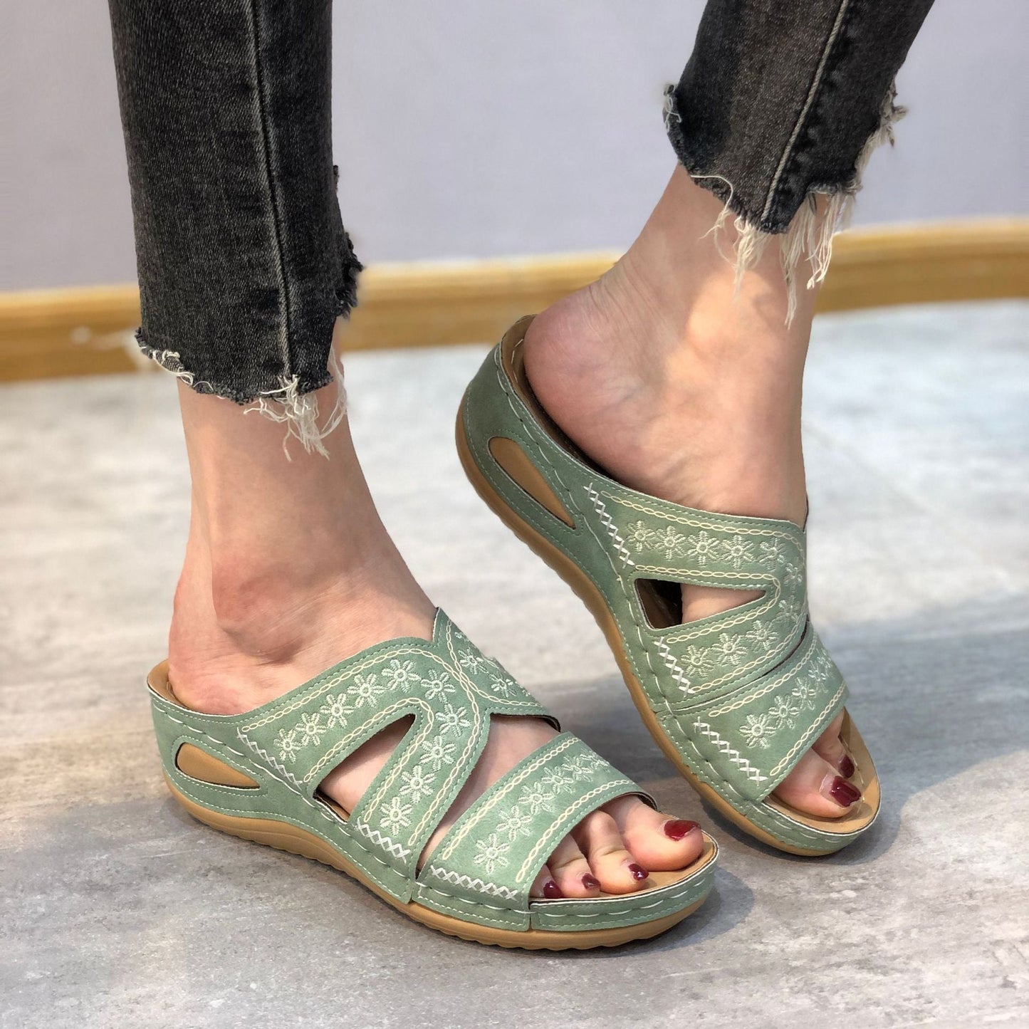 Women's Cushioned Orthopedic Sandals | Stylish Lightweight Comfort Footwear 10