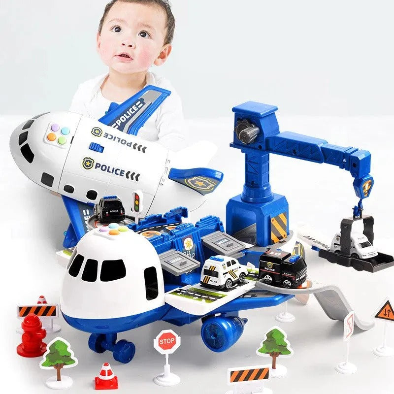 Extra Large Airplane Vehicle Play Sets | Police, Construction or Fireman Toys