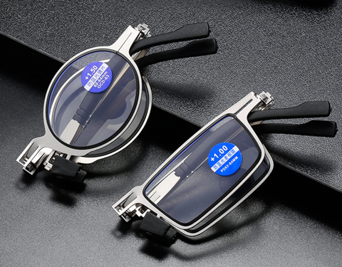 Ultralight Titanium Screwless Reading Glasses Foldable Portable