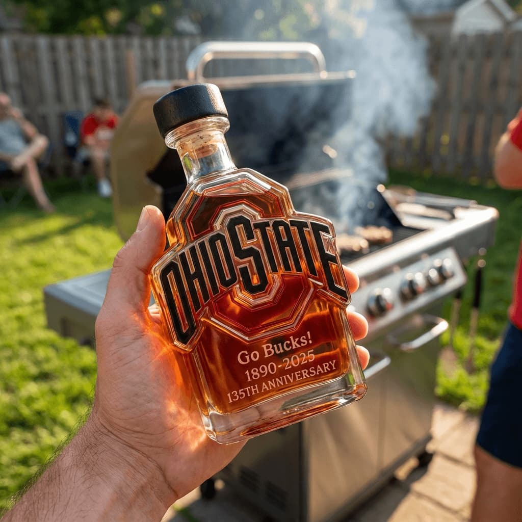 Ohio State Buckeyes Go Bucks 1980-2025 135th Anniversary Whiskey Bottle