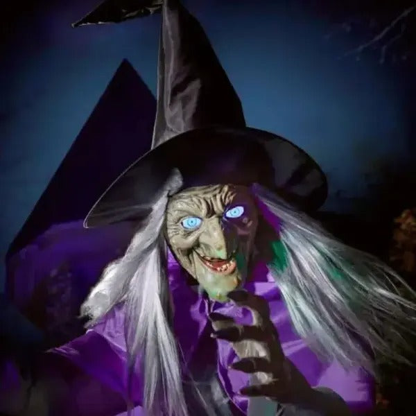 Halloween Props Garden Flying Witch