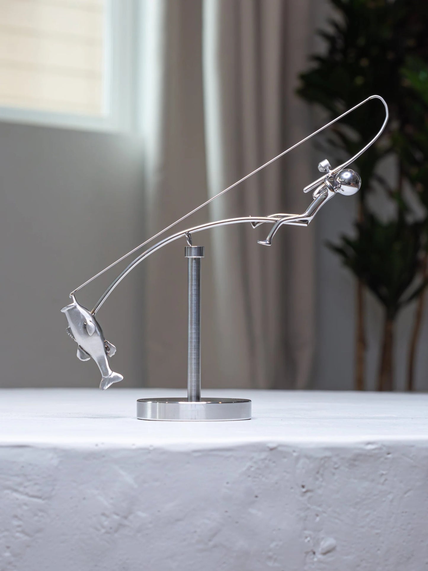 The Fisherman Balancing Sculpture