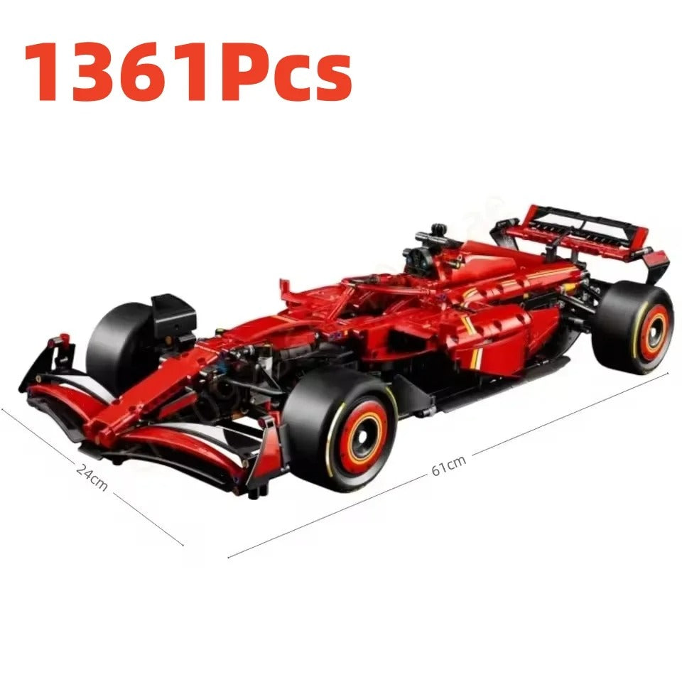 Red Racing Car Building Blocks Set – Perfect Holiday Gift for Boys