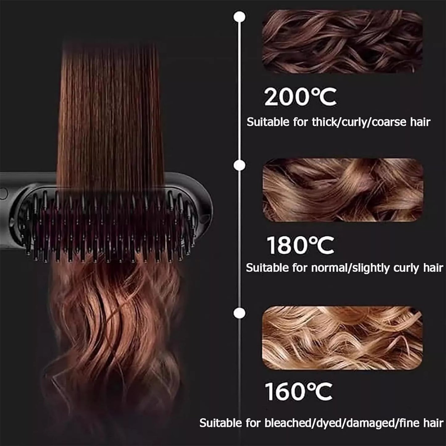 Portable Straightener Brush - GoBrush PRO