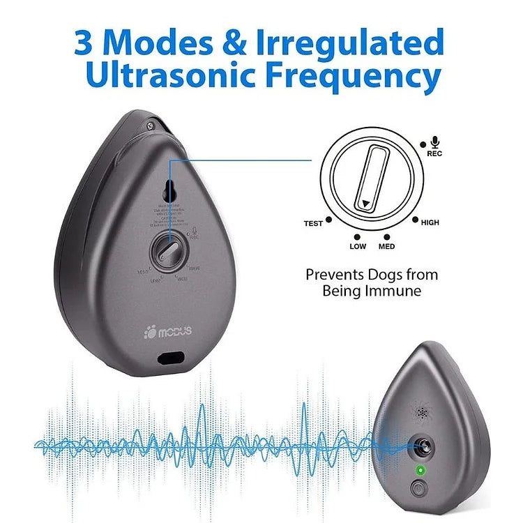 Ultrasonic Anti Bark Control Device with 3 Modes, Stop Dogs from Barking, Automatic Indoor Bark Control Device