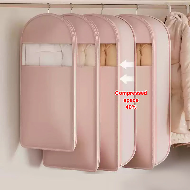 2025  Space Saving Hanging Garment Bag with Self Compression Zipper
