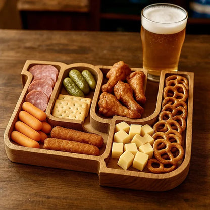 Team Legacy Wooden Charcuterie Board – Game Day Platter