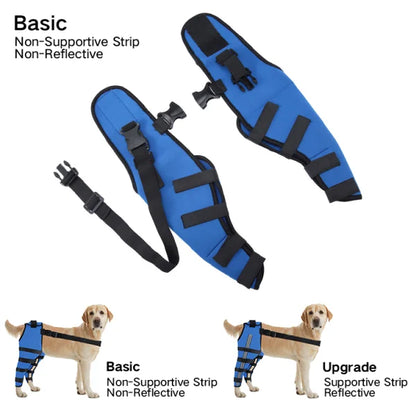 Double Dog Hip Brace with Safety Reflective Straps - Dog Hip Support for Back Leg and Hop Dysplasia