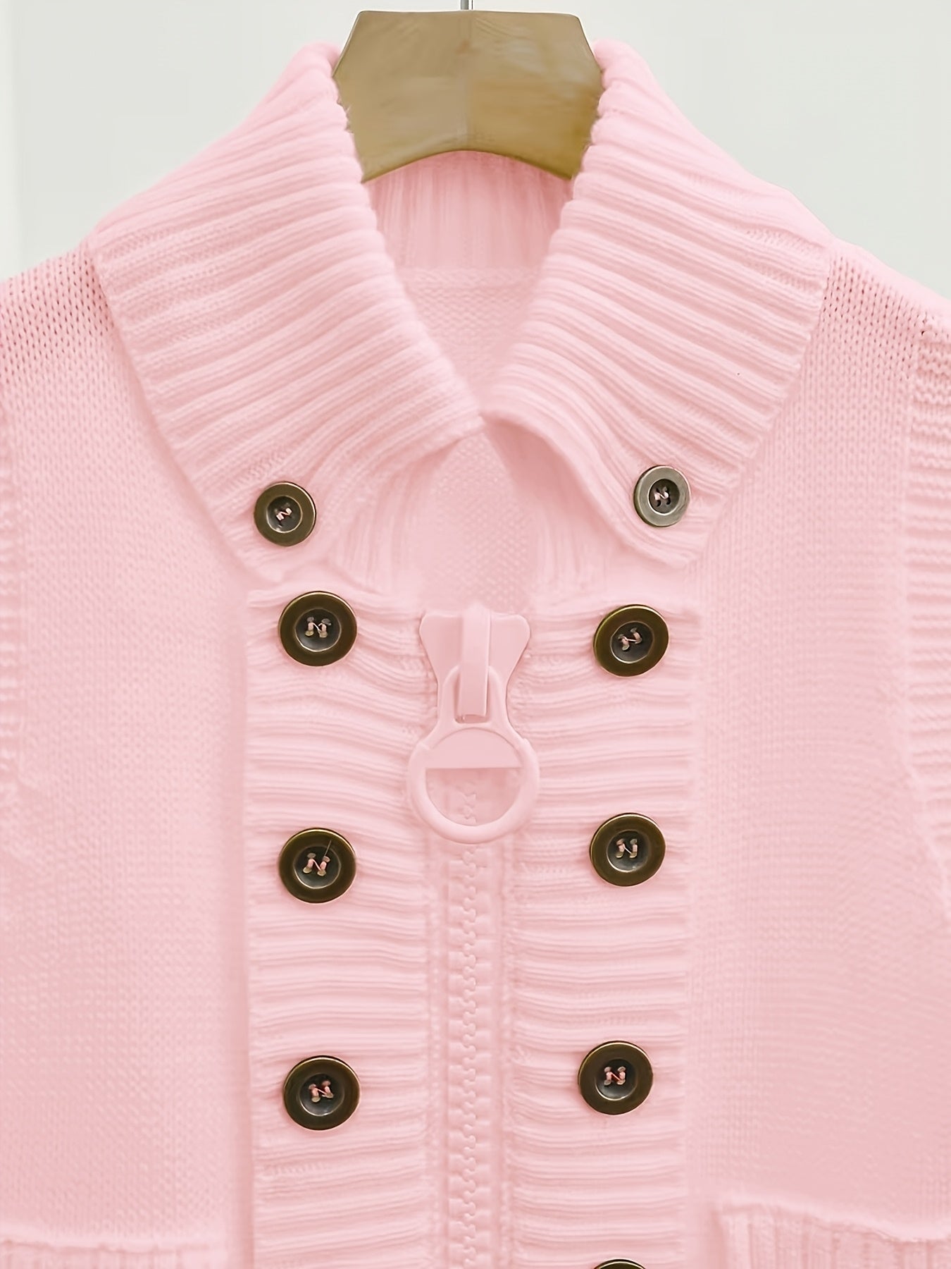 Women's High Collar Ribbed Knit Vest