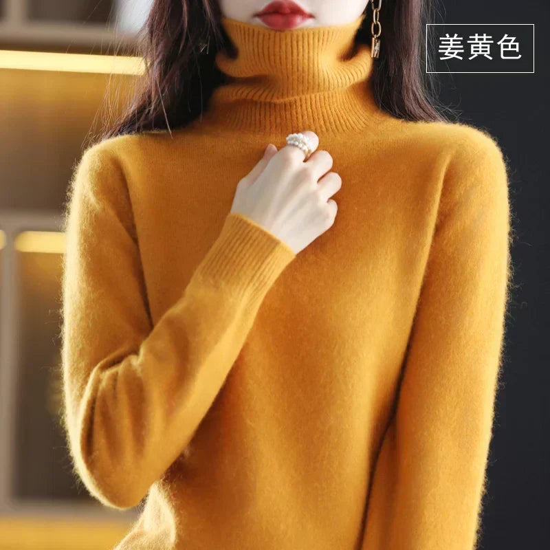 Corinne | Cashmere Turtleneck Sweater