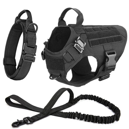 Dog Harness, Collar & Leash – k9 Tactical Working Dog Set