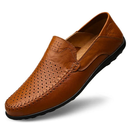 Ellis | Perforated Leather Loafers