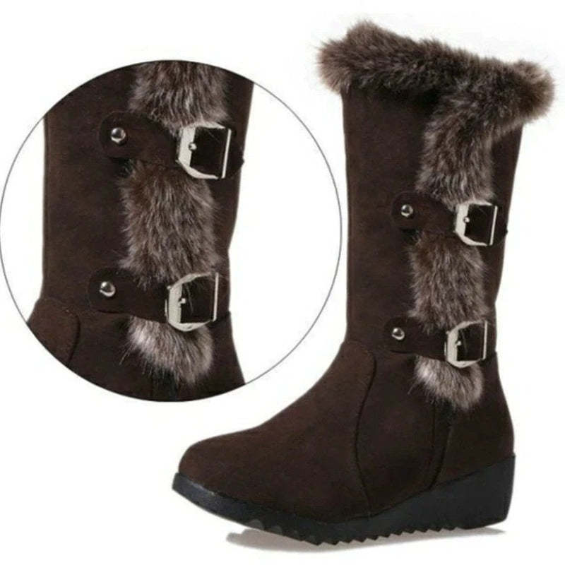 Mid Calf Orthopedic Boots Fur New Trend Winter Shoes