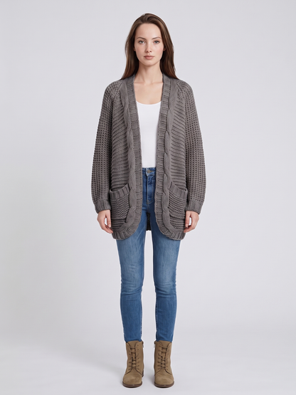 Solstice | Open-Front Boho Knit Cardigan