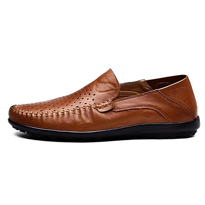 Ellis | Perforated Leather Loafers