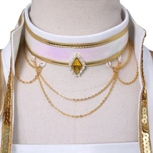 White Pop Star Cosplay Outfit What It Sounds Like Dance Dress Performance Costume