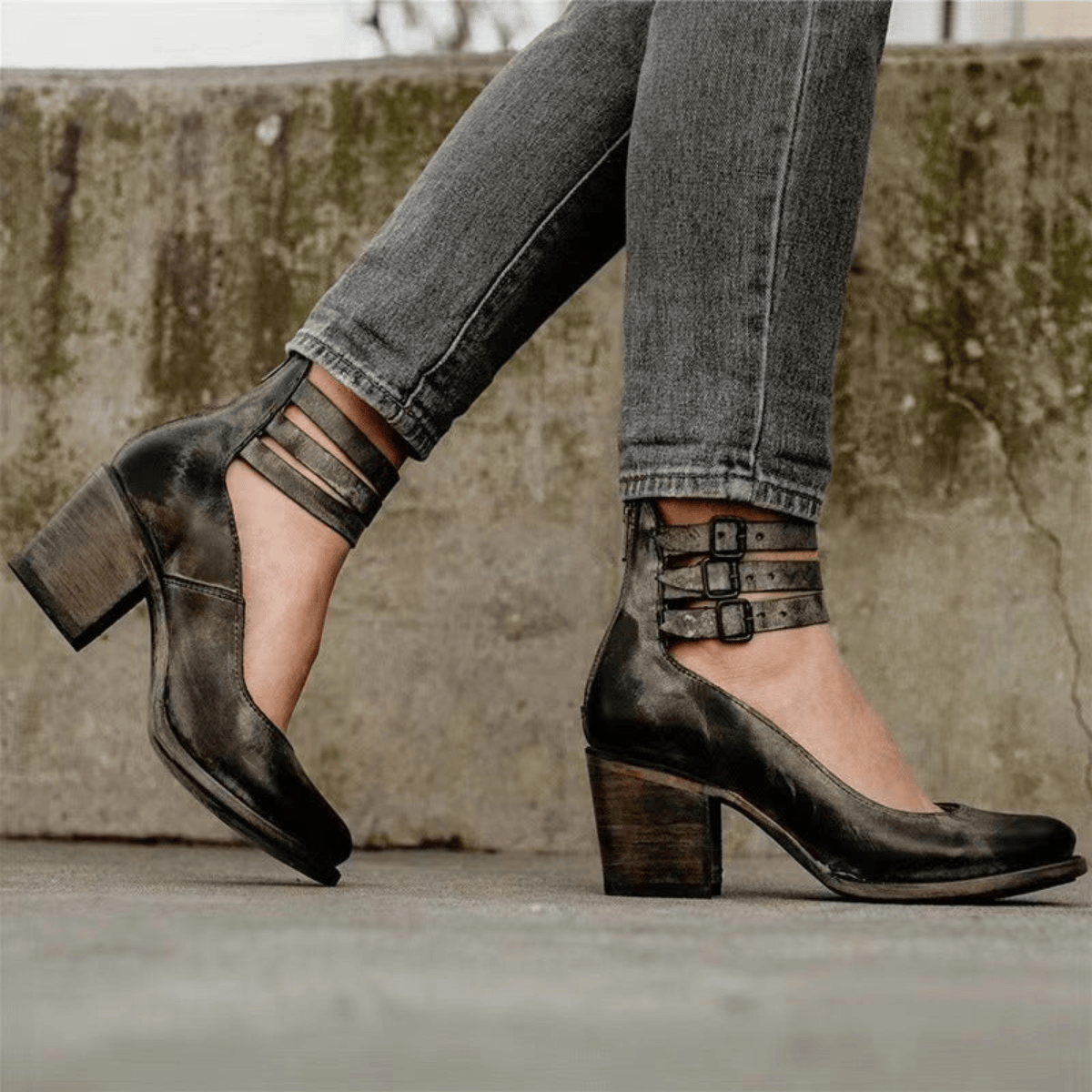 Marigold | Stylish Faux Leather Ankle Boots
