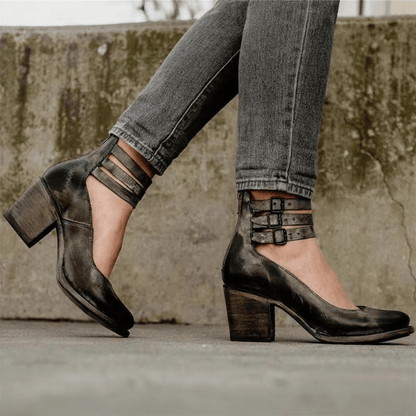 Marigold | Stylish Faux Leather Ankle Boots