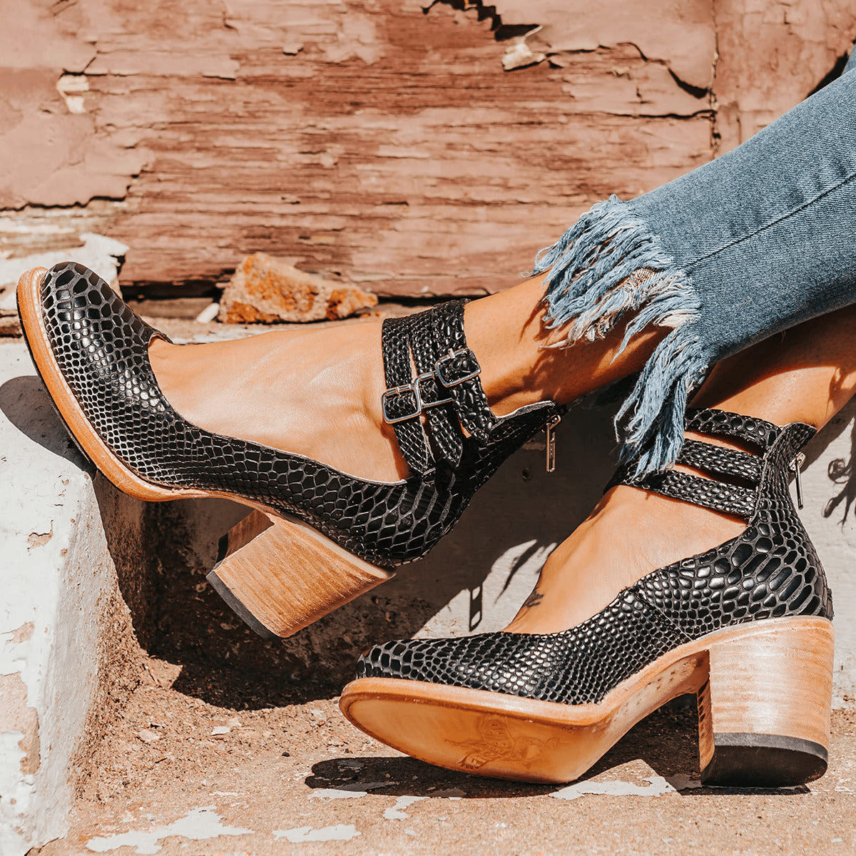 Marigold | Stylish Faux Leather Ankle Boots