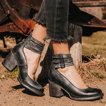 Marigold | Stylish Faux Leather Ankle Boots