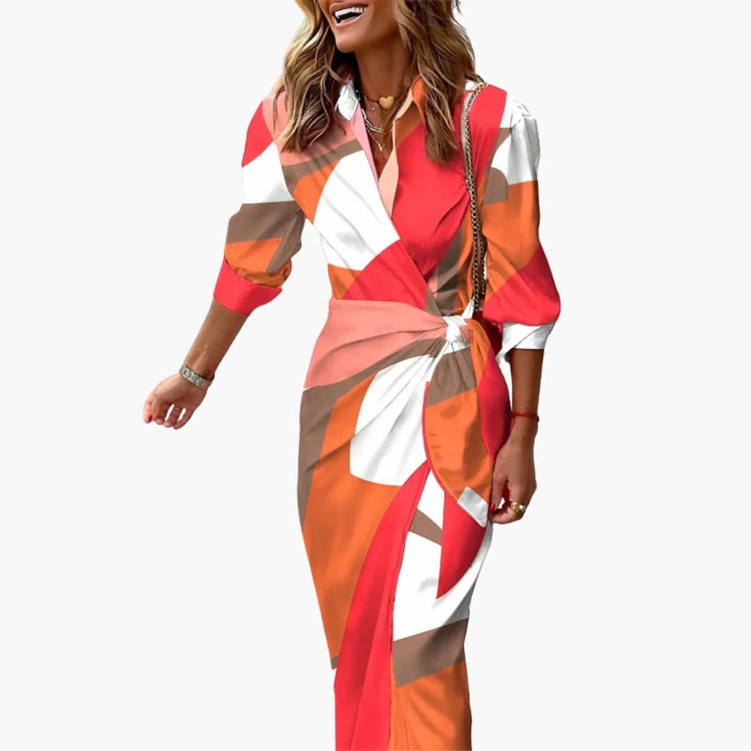 Elora | Elegant Striped Maxi Dress