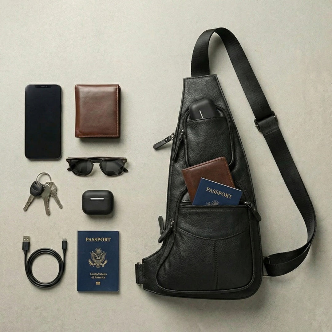 Urban Voyager | Sling Bag with Adjustable Straps | Stylish Crossbody for Travel and Daily Use