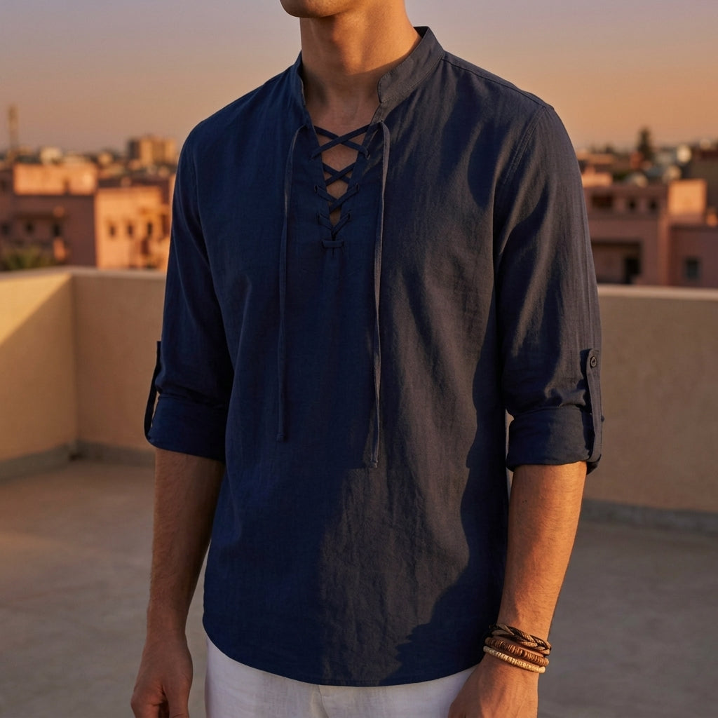 Azmirelle | Lace-Up Renaissance Costume Shirt