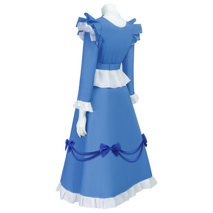 Poppy Cosplay Costume Blue Lolita Maid Dress Poppy Playtime Cosplay Halloween Costume