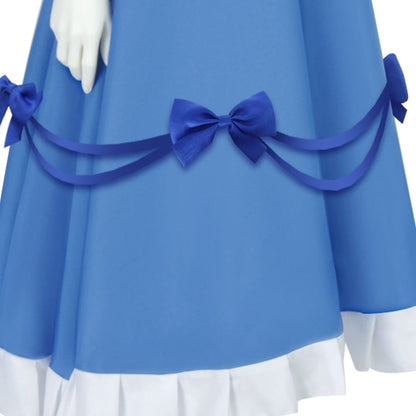 Poppy Cosplay Costume Blue Lolita Maid Dress Poppy Playtime Cosplay Halloween Costume