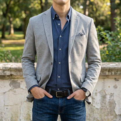 Chania | Slim Fit Notch Lapel Blazer