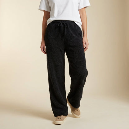 Adeline Women's Sherpa-Lined Wide-Leg Sweatpants