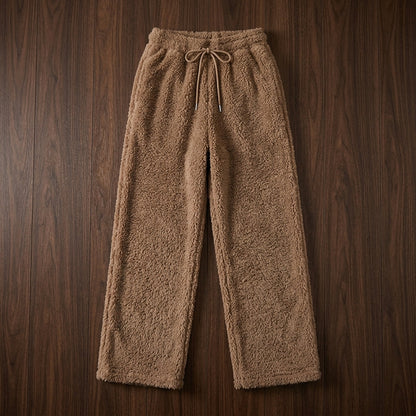 Adeline Women's Sherpa-Lined Wide-Leg Sweatpants