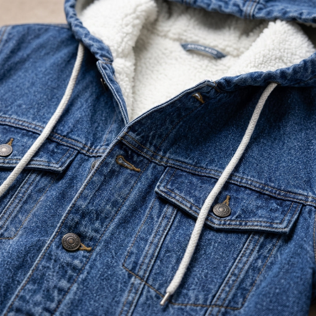 Alverio | Sherpa Lined Denim Jacket