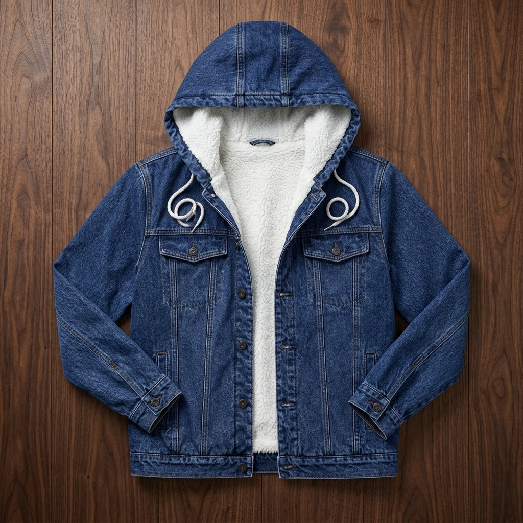 Alverio | Sherpa Lined Denim Jacket