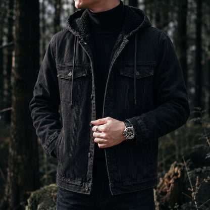 Alverio | Sherpa Lined Denim Jacket
