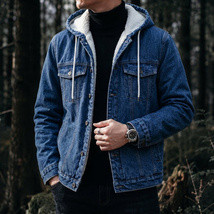 Alverio | Sherpa Lined Denim Jacket