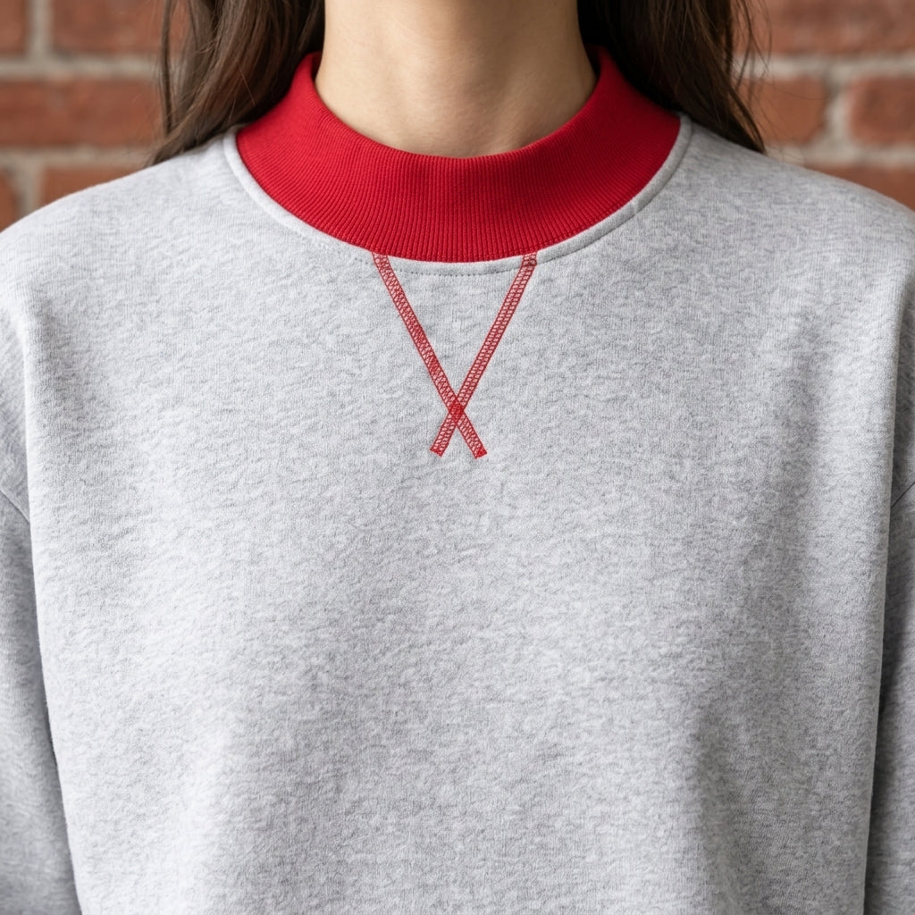 Amabella | Relaxed Cotton Blend Sweatshirt