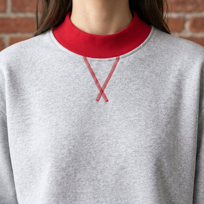Amabella | Relaxed Cotton Blend Sweatshirt