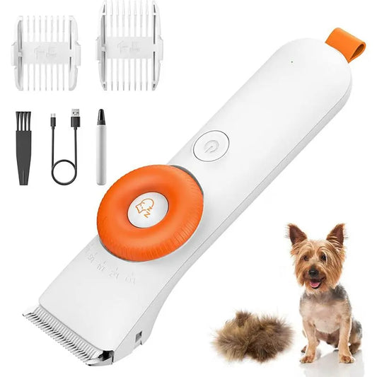 Professional Pet Grooming Clippers - Silent Electric Hair Cutter with USB Rechargeable Function